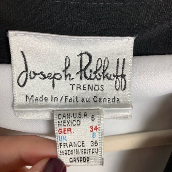 Joseph Ribkoff Vintage Women’s Sequinned Geometric Front Zip Jacket Size  US 6 - Picture 2 of 10